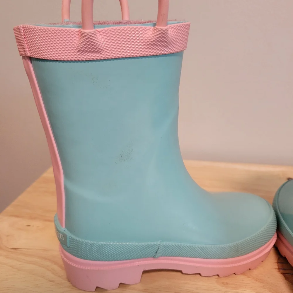Lily and Dan Rainbow Rain Boots Girls Size 5/6
